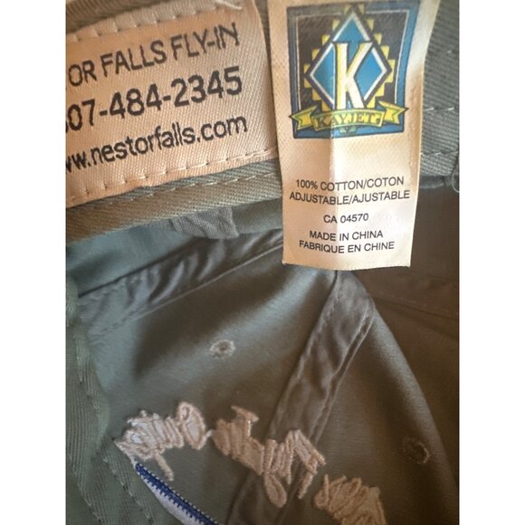 Nestor Falls Fly-In Outposts Adjustable Cap Embroidered Seaplane Canadian Flag - Picture 6 of 6